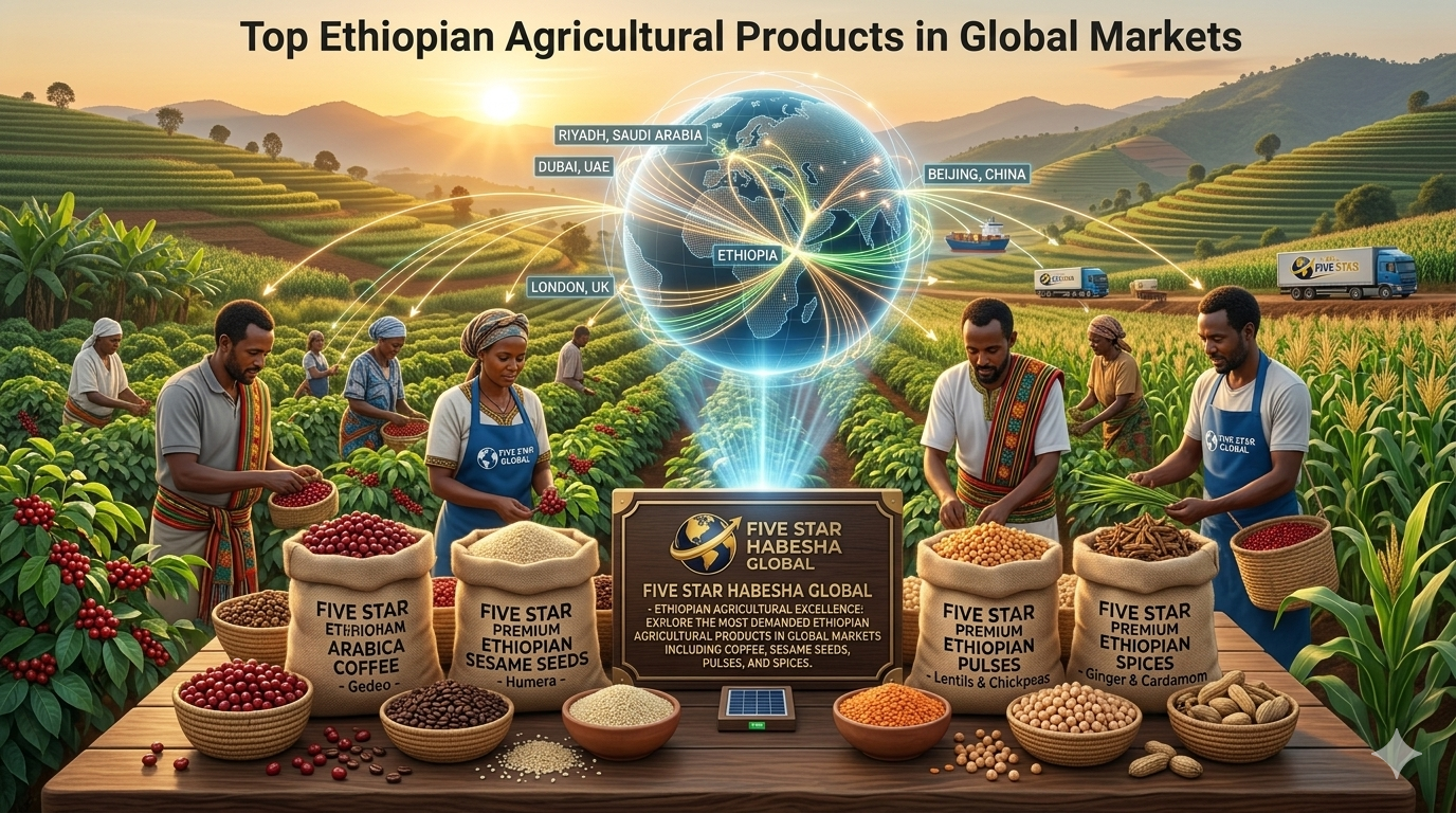 Top Ethiopian Agricultural Products in Global Markets